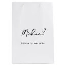 Search for black and white gift bags Best man