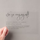 Search for contemporary engagement party invitations We're engaged