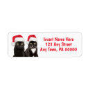 Search for funny animal return address labels Festive