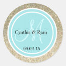 Search for robins egg blue wedding stickers Gold