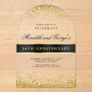 Search for golden wedding anniversary invitations Chic