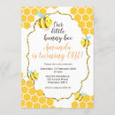 Search for 2nd bee birthday invitations Watercolor
