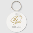 Search for 50th wedding anniversary key rings Glitter