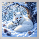 Search for cute white fox posters Winter