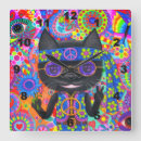 Search for peace sign clocks Hippy