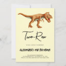 Search for two rex birthday invitations Jurassic