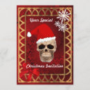 Search for gothic christmas invitations Skull