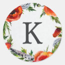 Search for red poppies stickers Watercolor