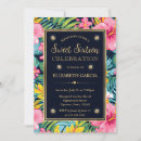Search for bright flowers invitations Tropical