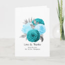 Search for teal turquoise thank you cards Watercolor