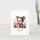 Search for cute mouse thank you cards Sweet