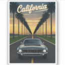 Search for vintage cars stickers California