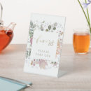 Search for floral wedding tabletop signs Flowers