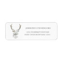 Search for deer antlers return address labels Flowers