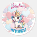Search for cute unicorns stickers Birthday party