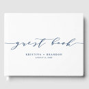 Search for navy blue wedding guest books Modern
