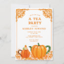 Search for pumpkin party invitations Orange