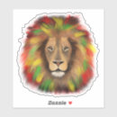 Search for rastafari stickers Lion