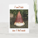 Search for garden gnome birthday cards Gardening