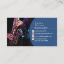 Search for saxophone player business cards Jazz