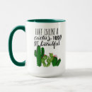 Search for green cactus mugs Illustration
