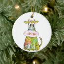 Search for cute cow christmas tree decorations Farm