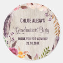 Search for graduate thank you stickers Floral