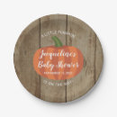 Search for pumpkin baby shower plates Fall