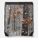 Search for winter trees backpacks landscape