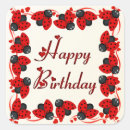Search for ladybug heart stickers Red