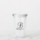 Search for monogrammed tumblers Initial