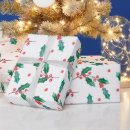 Search for holly berry wrapping paper White