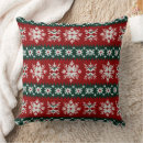 Search for ugly christmas sweater cushions Red