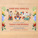 Search for circus train birthday invitations Animals