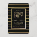 Search for classy retirement party invitations Gold