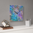 Search for stained glass pattern clocks Multicolored