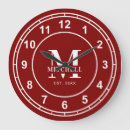 Search for maroon red clocks Elegant