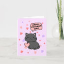 Search for pet mothers day cards Black cat