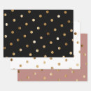 Search for gold polka dot wrapping paper Pink