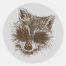 Search for woodland creatures stickers Racoon