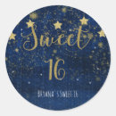 Search for bright stars stickers Birthday