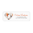 Search for orange grey return address labels Elegant