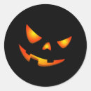 Search for scary pumpkin face stickers Creepy