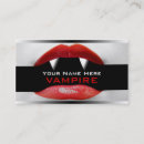Search for halloween business cards Fangs
