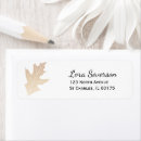 Search for oak leaf return address labels Autumn