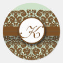 Search for blue green and brown stickers Damask