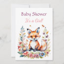 Search for fox baby shower invitations Flowers