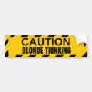 Search for caution bumper stickers Yellow