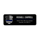 Search for cop return address labels Thin blue line