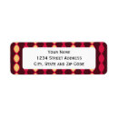 Search for pink and brown return address labels Retro